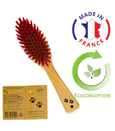 Petite brosse pelage soyeux pour chiens, chats et rongeurs l LA BROSSERIE FRANCAISE