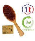 Grande brosse 2-en-1 pelage soyeux - Made in France pour gros chiens et grands chats