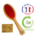 Grande brosse 2-en-1 pelage soyeux - Made in France pour gros chiens et grands chats